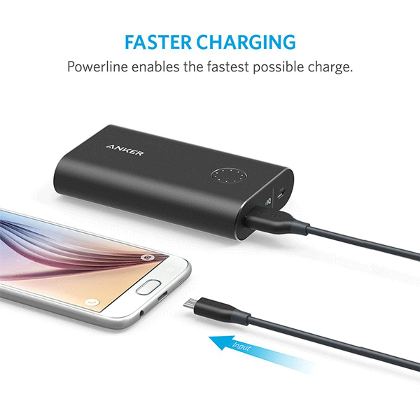 Anker PowerLine Micro USB 3ft Micro-USB B USB A Black