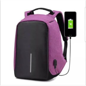 Securepack Best Anti-Theft USB Charging Travel Backpack Purple