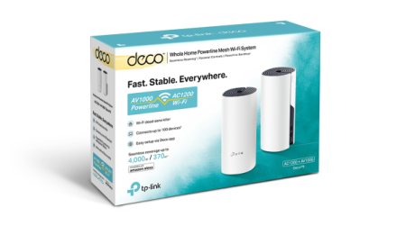 TP-Link Deco P9 AC1200 + AV1000 Whole Home Hybrid Mesh WiFi System (3 Pack) - TL-DECO P9