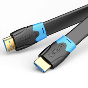 VENTION FLAT HDMI CABLE 0.5M BLACK - VEN-AAKBD