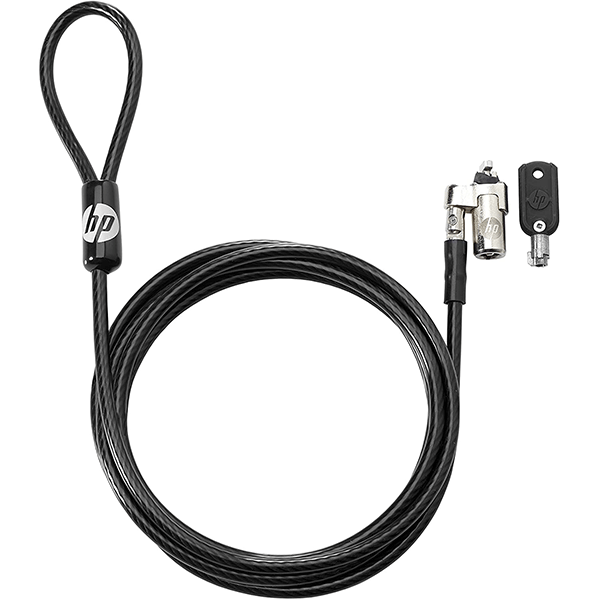 HP Keyed Cable Lock 10mm Black (T1A62AA)