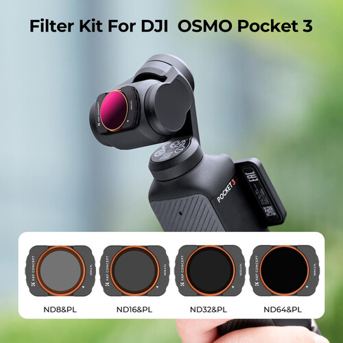 K&F Concept Nano-X Series ND/PL Filter Kit for DJI Osmo Pocket 3