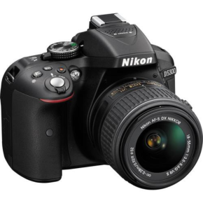 Nikon D5300 DSLR Camera with AF-P 18-55mm Lens (Black)