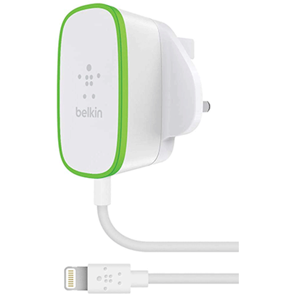Belkin 1.8M Lightning Mains Charger White (F8J204DR06-WHT)