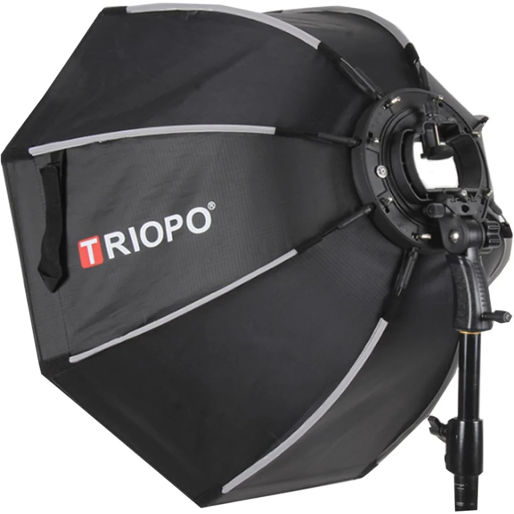 Triopo 90cm / 35″ Deep Octagon Umbrella Speedlite Softbox with Flash Bracket
