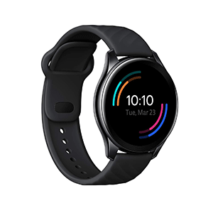 OnePlus Watch Midnight Black: 46mm dial, Warp Charge, 110+ Workout Modes, Smartphone Music,SPO2 Health Monitoring & 5ATM + IP68 Water Resistance