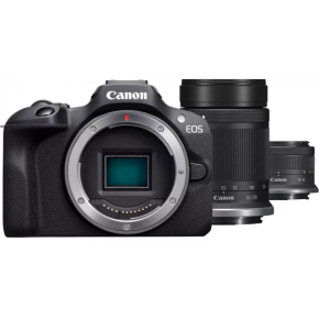 Canon EOS R100 Mirrorless Camera with RF‑S18‑45mm & 55‑210mm Lens Kit