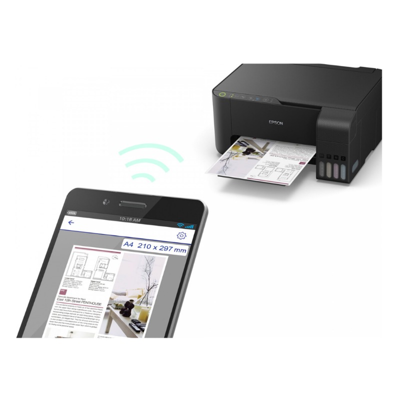 Epson EcoTank L3150 Wi-Fi All-in-One Ink Tank Printer (Black)