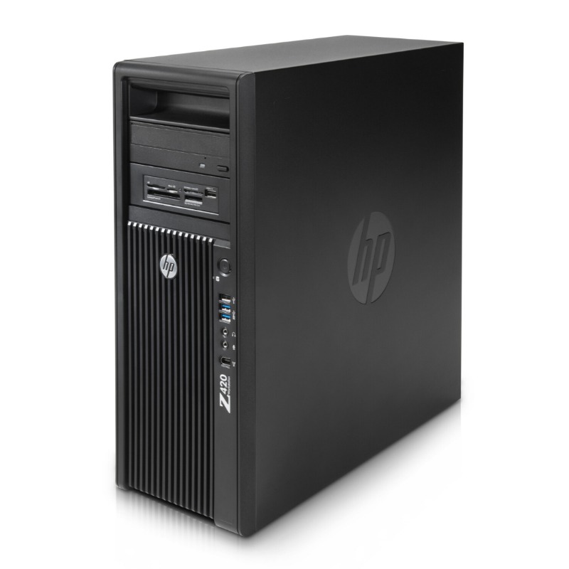 HP Z420 Workstation, Quad Core Xeon CPU upto 3.8GHz CPU, 8GB DDR3 RAM, 1TB HDD, Win10 Pro,  Nvidia Quadro Graphics Card