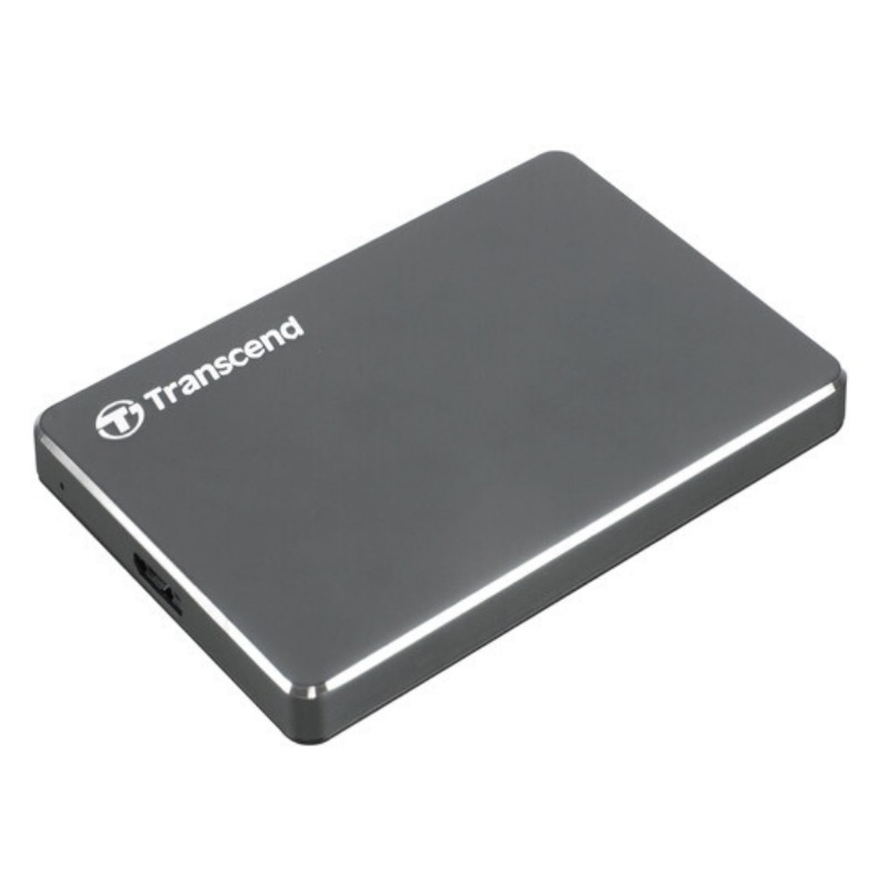 Transcend 2TB StoreJet 25C3N USB 3.1 Portable External Hard Drive, Iron Gray