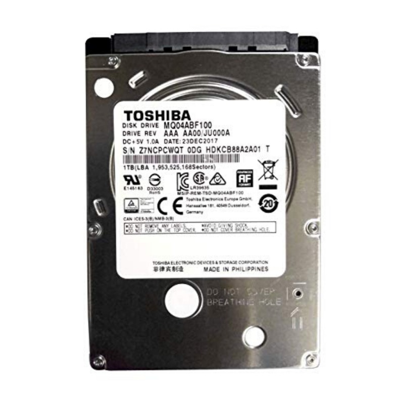 Toshiba 1TB 2.5 inch 7mm 5400rpm SATA Hard drive
