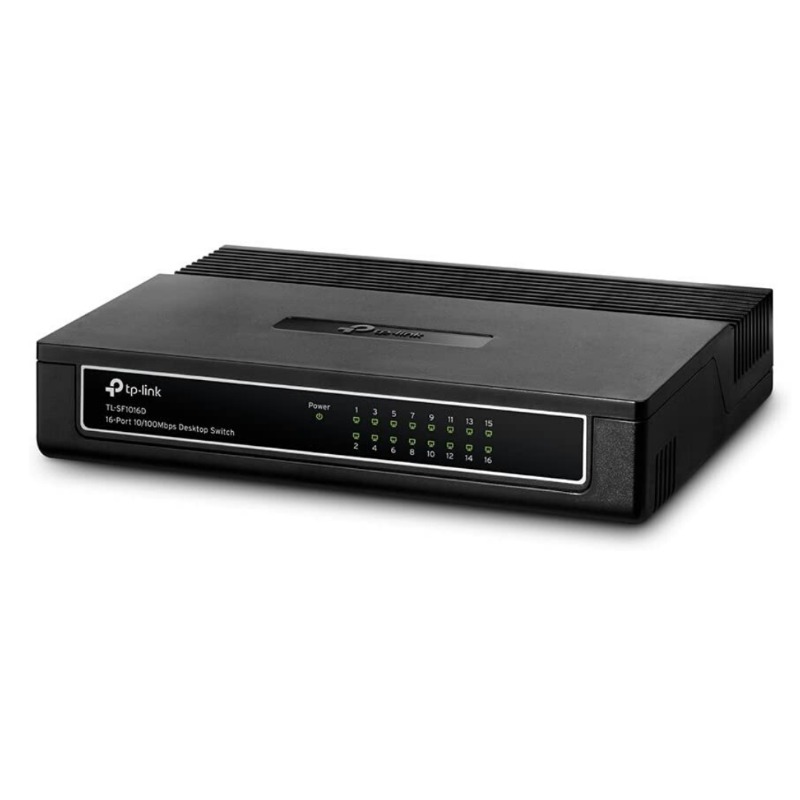 Desktop Switch - TL-SF1016D - 16-Port - 10/100Mbps - Black