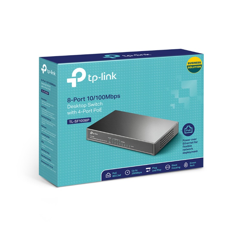 TP-Link 8-Port 10/100Mbps Desktop- TL-SF1008P