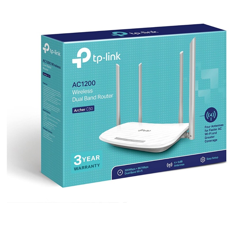 TP-Link Archer C50 AC1200 Wireless Dual Band Router 
