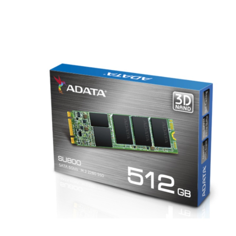 ADATA SU800 512GB M.2 2280 SATA 3D NAND Internal SSD (ASU800NS38-512GT-C)