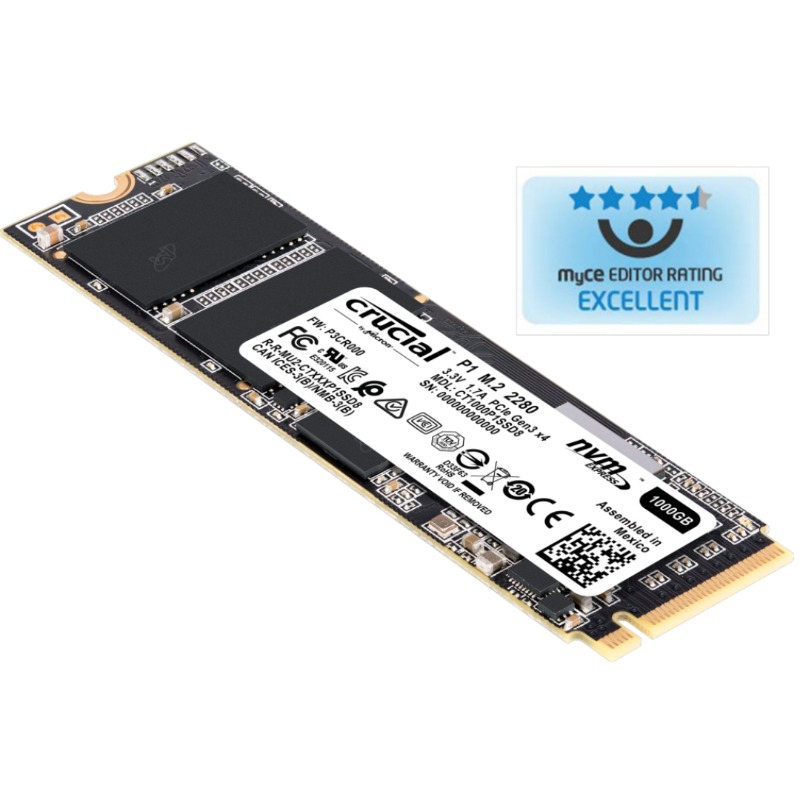 Crucial P1 500GB 3D NAND NVMe PCIe M.2 SSD