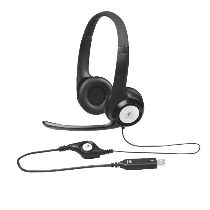 Logitech H390 USB Headset Noise-Cancelling Mic- 981-000406
