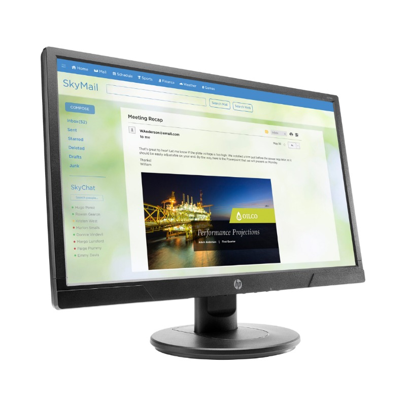 HP V214b LED 20.7 Inches Monitor 