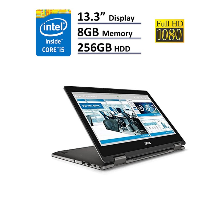 Dell Latitude 3379 Touchscreen FHD 2-in-1 Laptop - 6th gen Intel Core i5-6200U, 8GB RAM, 256GB SSD, Win 10 Pro