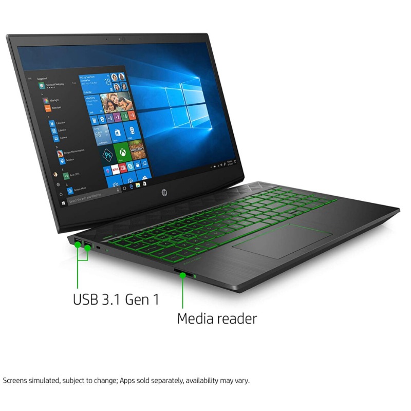 HP Pavilion Gaming 15, Intel Core i5-8300H Processor, NVIDIA GeForce GTX 1050 , 8 GB RAM, 1 TB hard drive , Windows 10 