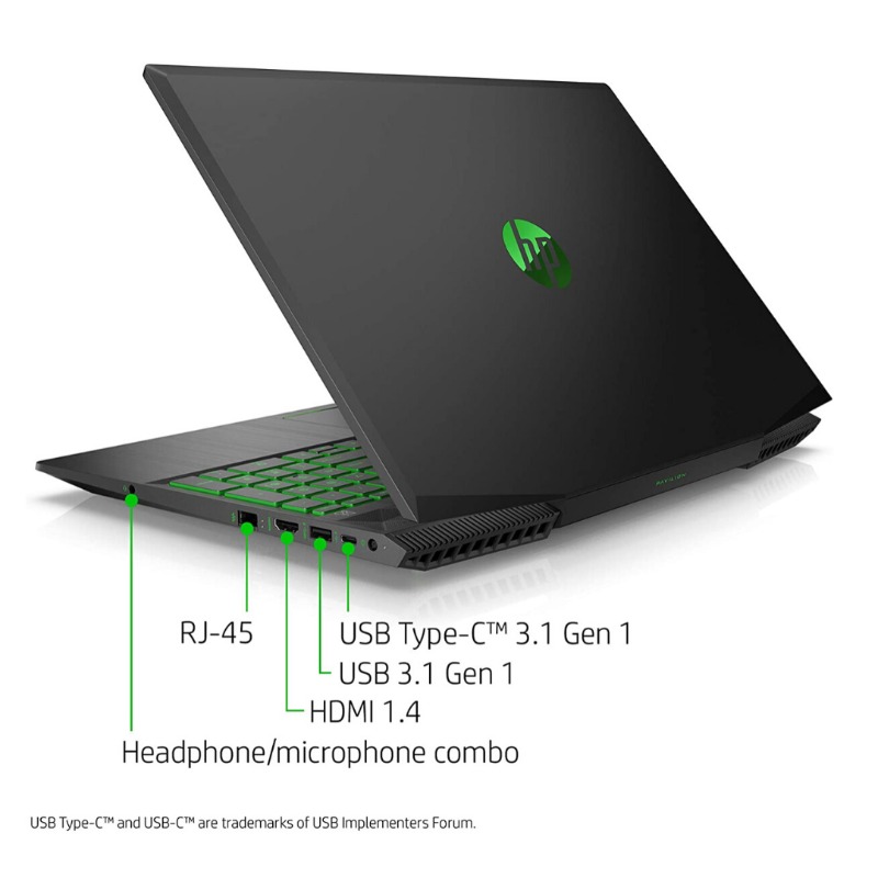 HP Pavilion Gaming 15, Intel Core i5-8300H Processor, NVIDIA GeForce GTX 1050 , 8 GB RAM, 1 TB hard drive , Windows 10 