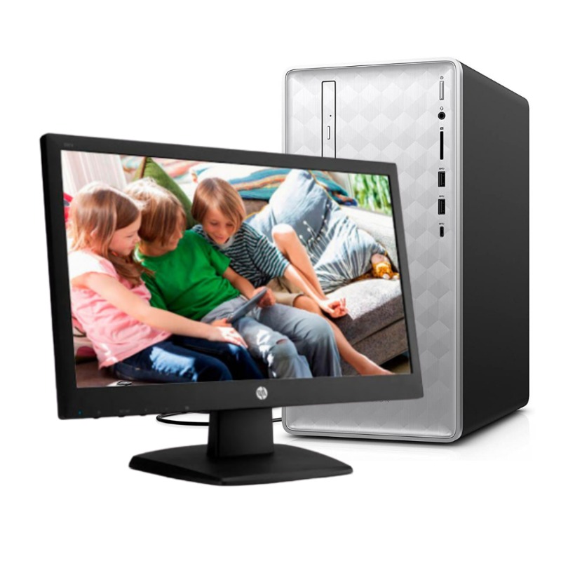 HP Pavilion 590 Intel Core i5-8400 Processor,8 GB Ram 1TB HDD, AMD Radeon 2GB, Win 10, 18.5 Monitor  & 1 Year warranty 