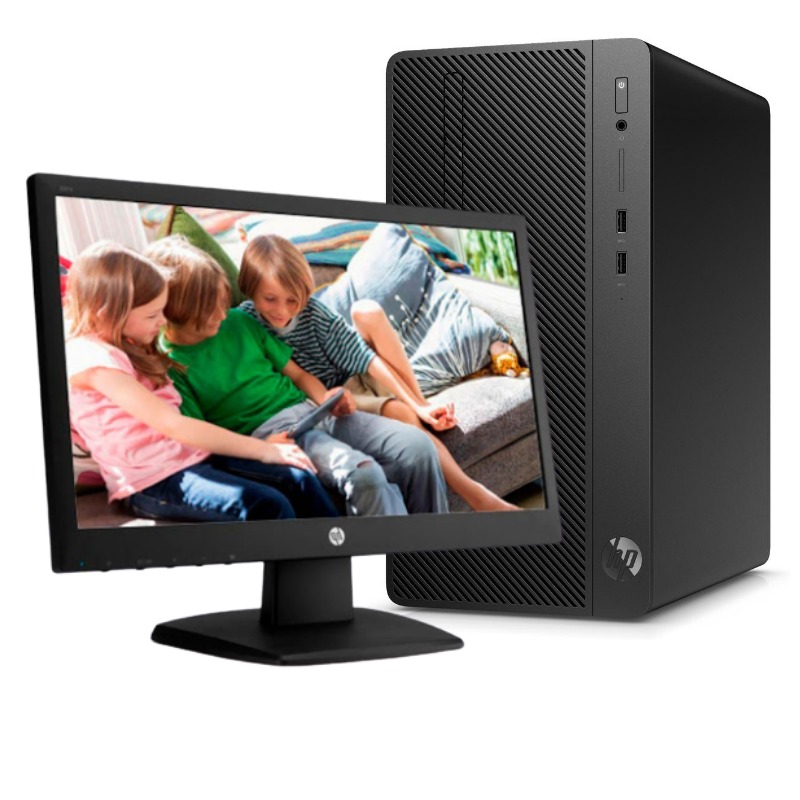 HP 290 G3 Microtower PC Intel Core  i3-9100 , 4 GB RAM ,1 TB Hard Drive ,18.5 Inch Monitor 