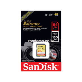 SanDisk 64GB Extreme UHS-I SDXC Memory Card (SDSDXV6-064G-GNCIN)