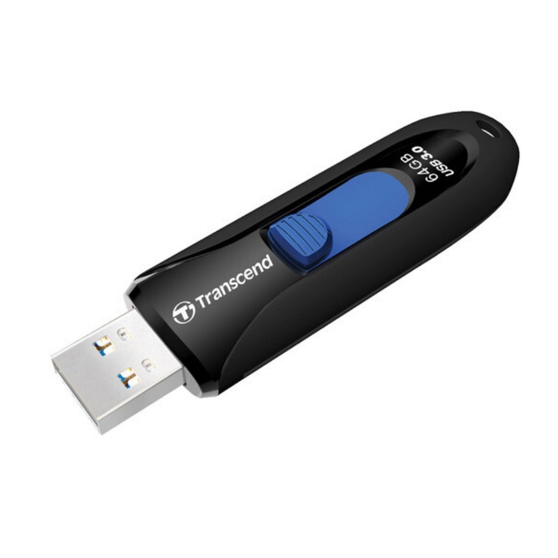 Transcend 64GB JetFlash 790 USB 3.0 Flash Drive (Black)