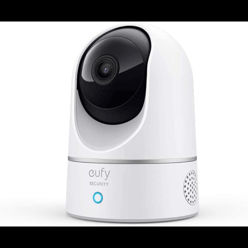 Security Camera, eufy Security 2K Indoor Cam Pan & Tilt, Plug-In Security Indoor Camera with Wi-Fi, IP Camera, Human & Pet AI, Voice Assistant Compatibility, Motion Tracking, HomeBase Not Required