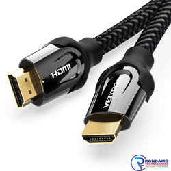 VENTION NYLON BRAIDED HDMI CABLE 2M BLACK METAL TYPE - VEN-VAA-B05-B200