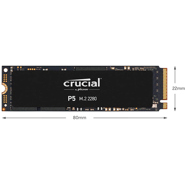 Crucial P5 3D NAND M.2 NVMe High Performance SSD – 500GB  (CT500P5SSD8)