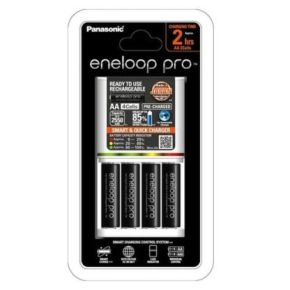 Panasonic Eneloop Pro Charger + 4 AA 2550mAh Batteries