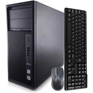 HP Z240 Workstation SFF Desktop PC, Intel Core i5-6500 Upto 3.60GHz, 8GB RAM, 1TB SSD, AMD Radeon HD 8570 1GB 4K, DisplayPort, HDMI, DVI, AC Wi-Fi, Bluetooth - Windows 10 Pro 