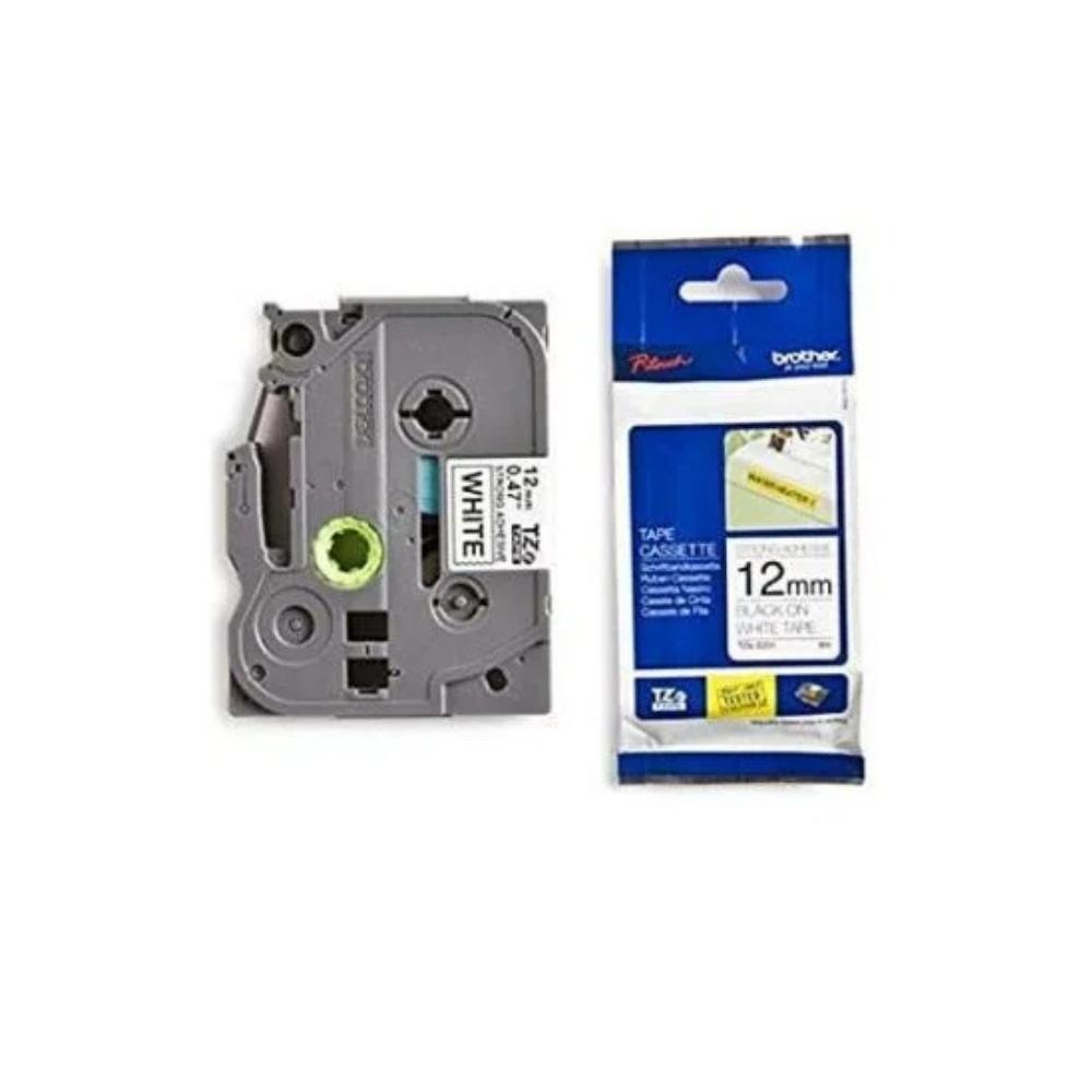 Brother TZe-335 White on Black Laminated Tape