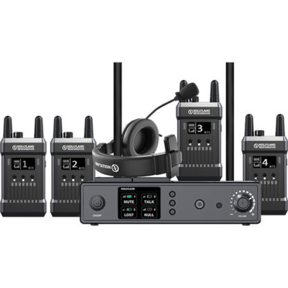 Hollyland T1000 Full-Duplex Intercom System with 4 Beltpacks