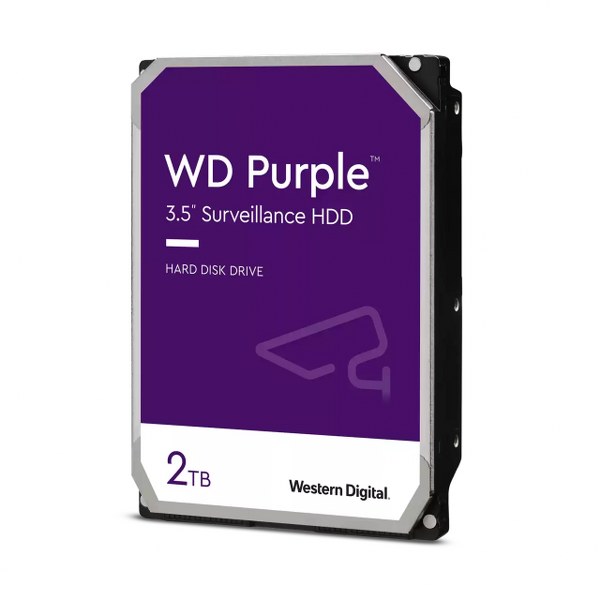 WD Purple Surveillance Hard Drive – 2 TB, 64 MB, 5400 rpm – WD22PURZ