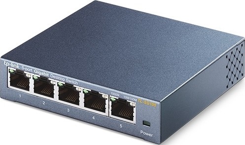 TP-Link 5-Port 10/100/1000Mbps Gigabit Desktop Switch- TL-SG105
