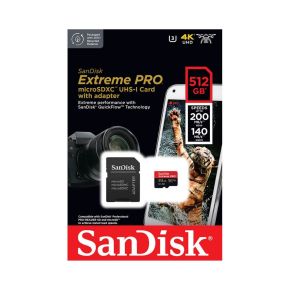 SanDisk 512GB Extreme PRO microSDXC -SDSQXCD-512G-GN6MA
