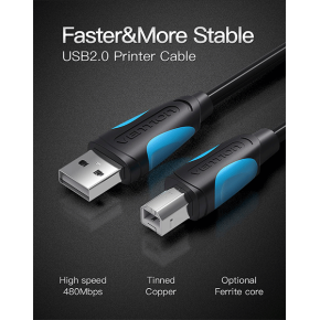VENTION USB 2.0 A MALE TO PRINTER CABLE 2 METERS (VEN-VAS-A16-B200)