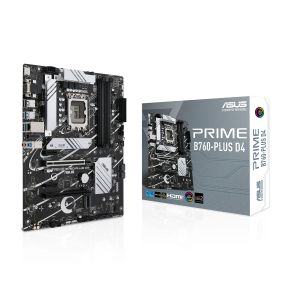 Custom Gaming Desktop PC, ASUS Prime B760-PLUS D4 Motherboard, Intel Core i7-12700 Processor, DeepCool LE520 240mm ARGB AIO CPU Liquid Cooler Black- 01GAM0007