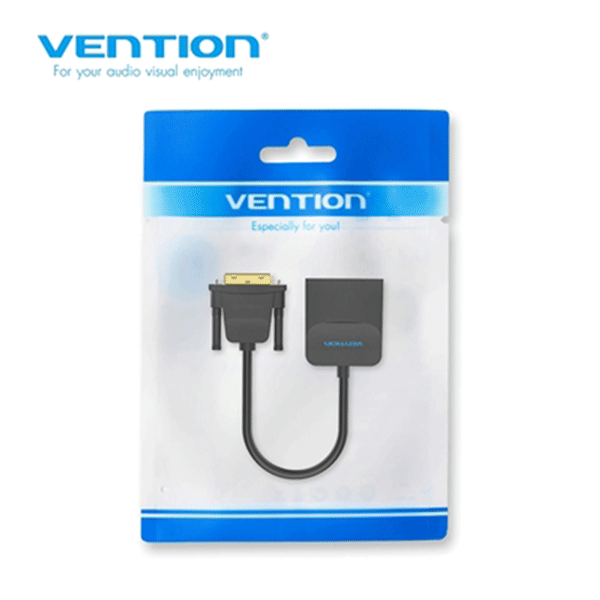 Vention DVI to VGA Converter 0.15M Black Metal Type - EBBBB