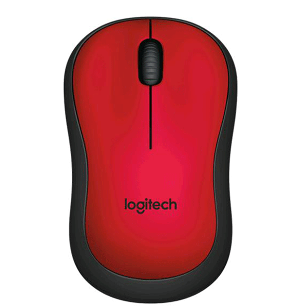 Logitech Wireless Mouse Silent M220 - Red (910-004880)