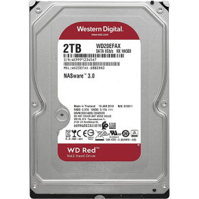 Western Digital 2TB WD Red NAS Internal Hard Drive HDD - 5400 RPM, SATA 6 Gb/s, SMR, 256MB Cache, 3.5