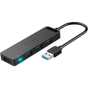 VENTION 4-Port USB 3.0 Hub Ultra-Slim Data USB Splitter 