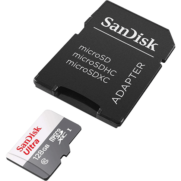 SanDisk MicroSD CLASS 10 100MBPS 128GB with Adapter (SDSQUNR-128G-GN3MA)