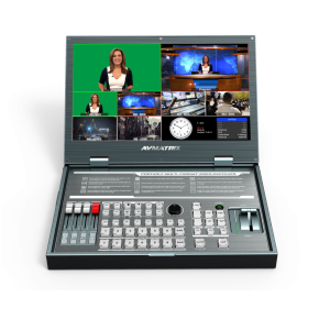 AVMATRIX PVS0615U Portable 6-Channel Switcher with USB Streaming & 15.6