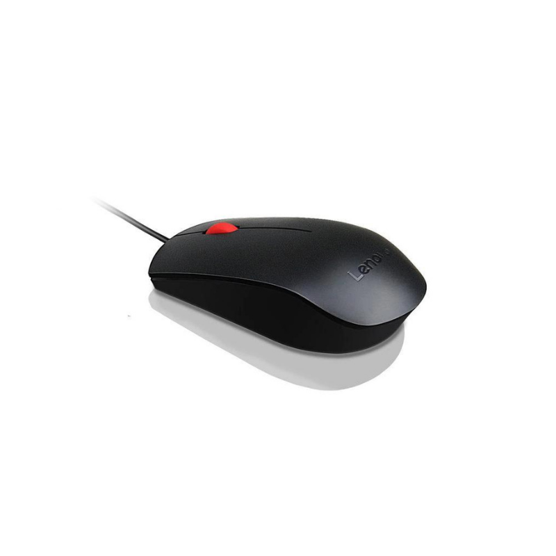 Lenovo Essential USB Mouse – Black – 4Y50R20863