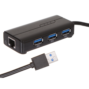 UGREEN USB 3.0 Hub (3 USB 3.0) with Gigabit Ethernet Adapter -20265 / UG-20265