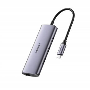 UGREEN USB-C to USB 3.0 Hub (3 Ports) + Gigabit Ethernet - CM475 (UG-60600)